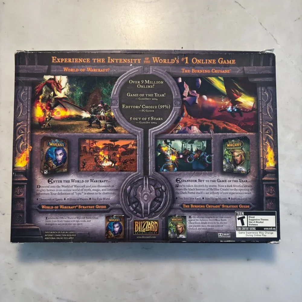 World Of Warcraft Battle Chest Collectible Video Game PC Box